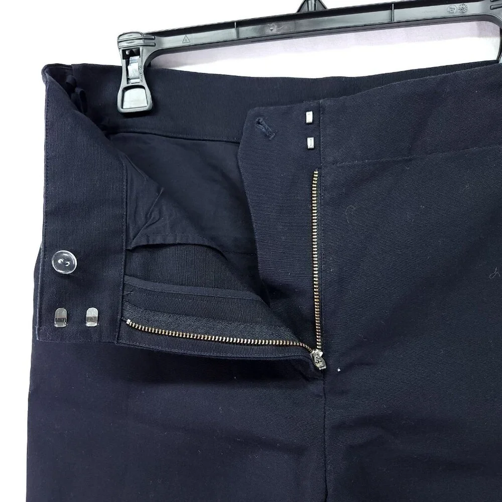 COS Mens Cuffed Chino Pants Size 40 (32x30) Navy Blue Cropped